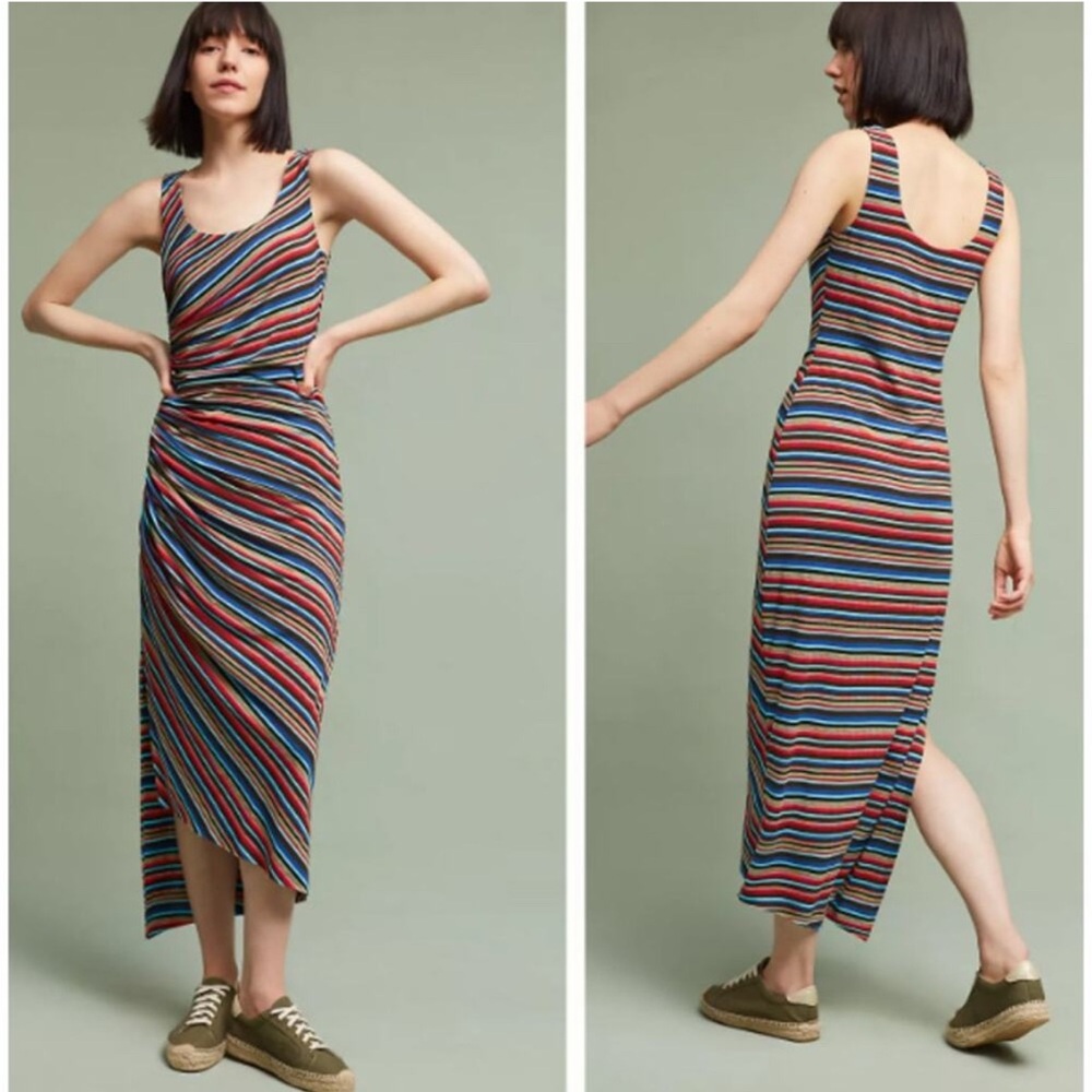 Anthropologie Asymmetrical Striped Dress (sold out online)